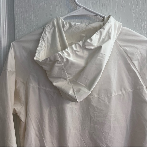 Nike Windrunner White Black Full Zip Up Lightweight Hooded Jacket Small - Picture 9 of 13